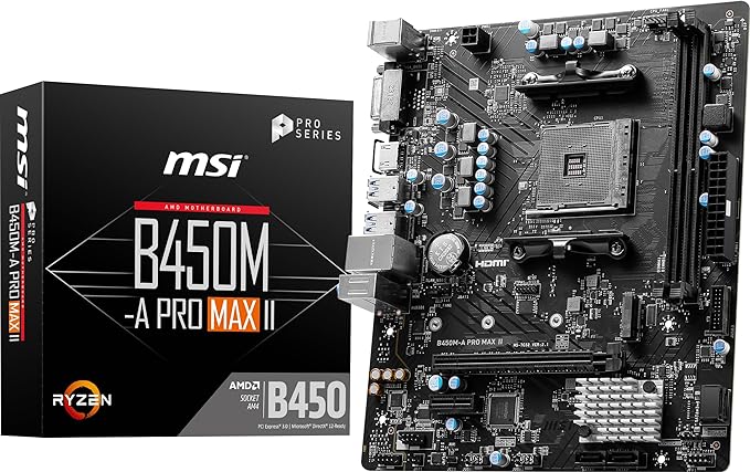 MSI B450M-A PRO MAX II ProSeries Motherboard