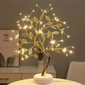 Tree LED Light USB Table Lamp Adjustable Touch Switch DIY Artificial Xmas Tree