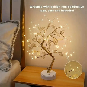 Tree LED Light USB Table Lamp Adjustable Touch Switch DIY Artificial Xmas Tree