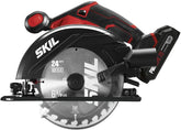 SKIL 20V 6-1/2 Inch Cordless Circular Saw Includes 2.0Ah PWR CORE 20 Lithium Battery and Charger - CR540602