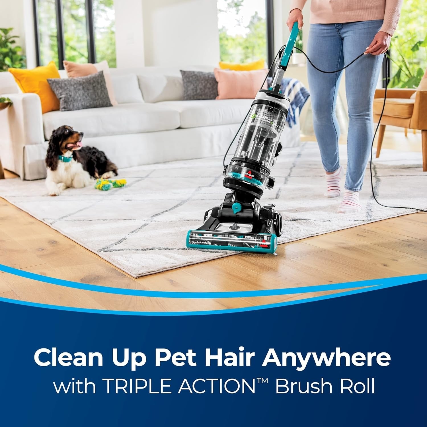 Bissell CleanView Swivel Rewind Pet Reach Vacuum Cleaner