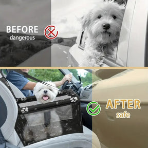Breathable Pet Car Hanging Bag with Waterproof Seat Pad