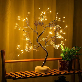 Tree LED Light USB Table Lamp Adjustable Touch Switch DIY Artificial Xmas Tree